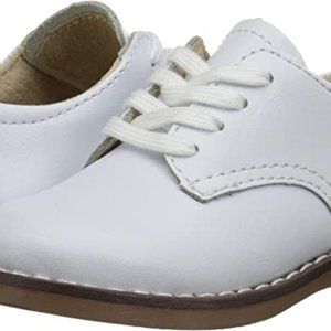 Footmates Willy Oxford White LeatherDress Shoes, Little Boys/Toddler size 12 M/W